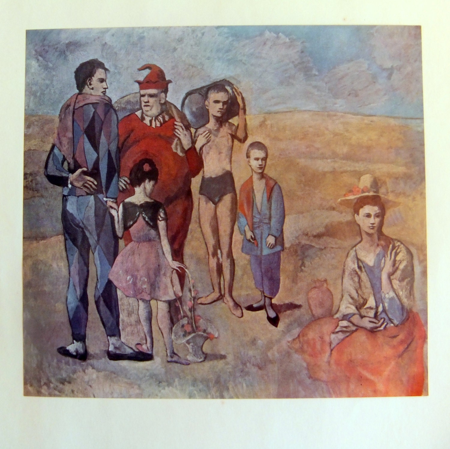 Picasso Art Prints, Saltimbanques & Harlequin's, Set of Four (4)