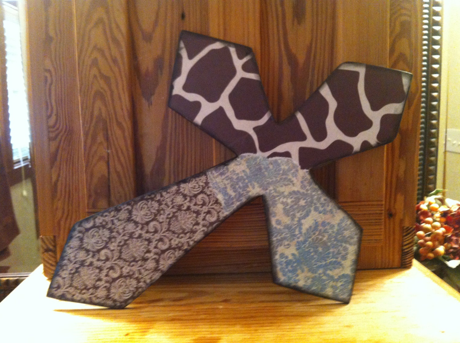 12x20x1/4 Animal Print wood cross