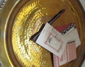 Large BRASS Tray with Handles-- Vintage Brass Tray-- Decorative Brass Tray with Handles