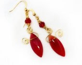 Throne of Flame: Earrings inspired by World of Warcraft - Sulfuron Spire