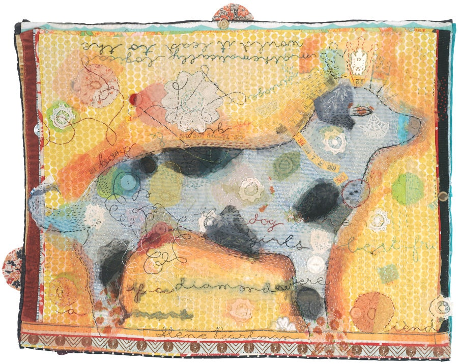 Dog giclee print, 10" x12"