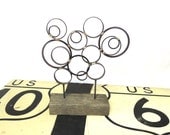 Atomic Bubbles, Industrial Sculpture, Reclaimed Steel Tabletop Sculpture, Minimalist Decor, Rustic Modern, Industrial Art, Circles