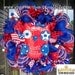 Patriotic Owl with Stars Wreath