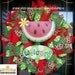 Burlap Watermelon Welcome Wreath