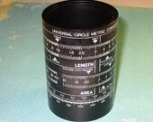 1970s Slide Rule Pencil Cup