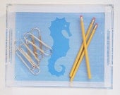 Personalized Lucite Tray  - Seashore Collection