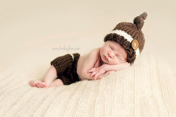 striped knot top and short set knitted newborn photography prop