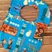 Baby Bib Shirt Surf Board Hawaii Luau Tropical Fish