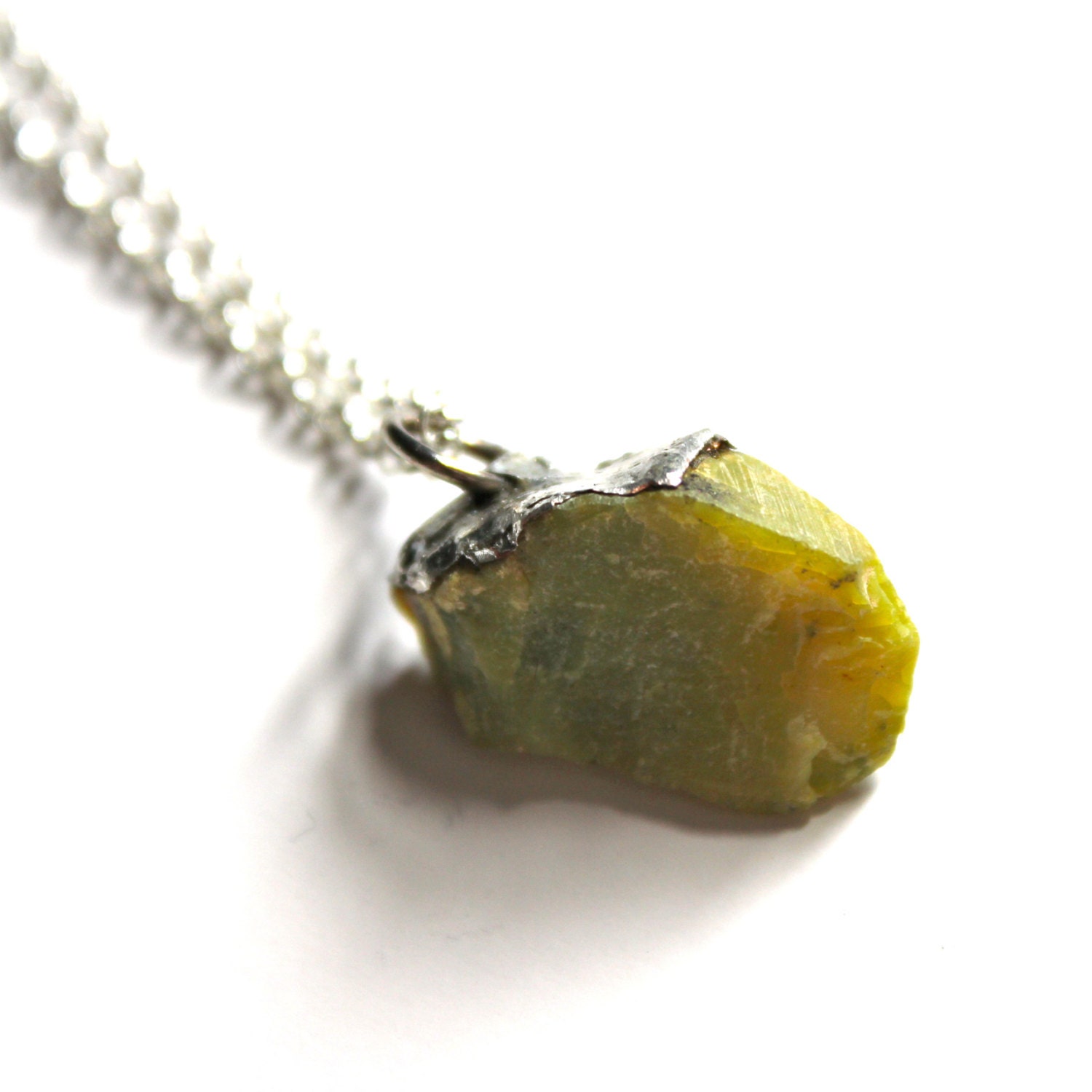 Brooke- Lime Pendant  Necklace