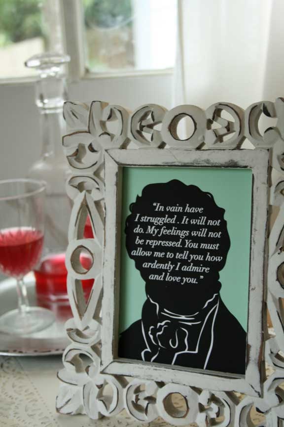 Jane Austen Pride and Prejudice Print: Mr Darcy Proposal