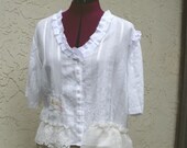 Romantic French Rustic Shirt Designed and handmade by KheGreen Mori girls Gypsy