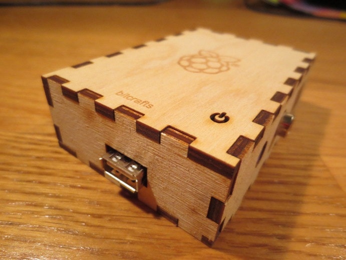 Bramble A - Raspberry Pi (model A) laser cut finger jointed wooden case