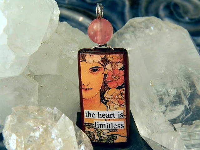 The Heart is Limitless -- A Crystal Magick Glamourkin Pendant