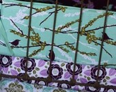 Custom Baby Crib Bedding- Design Your Own- Aviary 2 in Plum