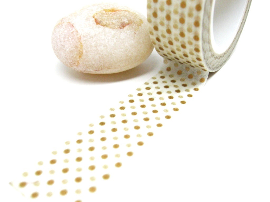 Metallic Polka Dots Washi Tape 15mm x 10m