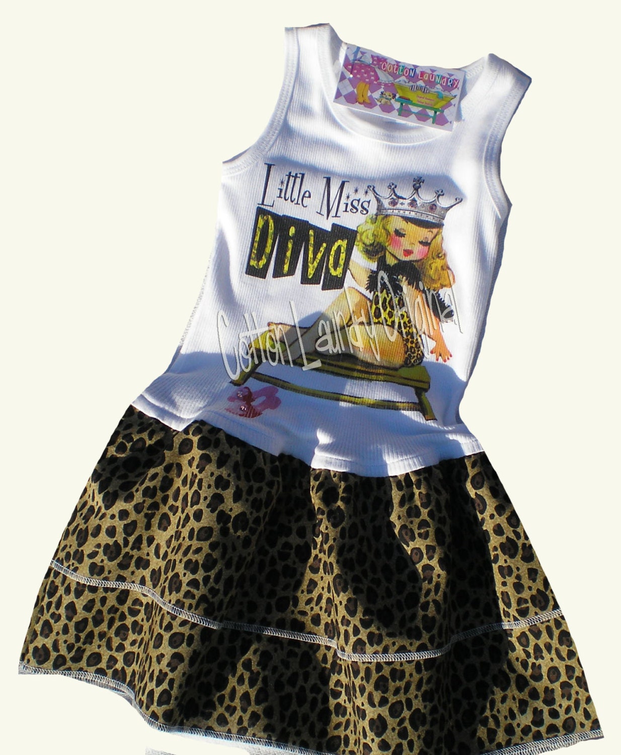 Dress double ruffle boutique dress...Little Miss Diva...