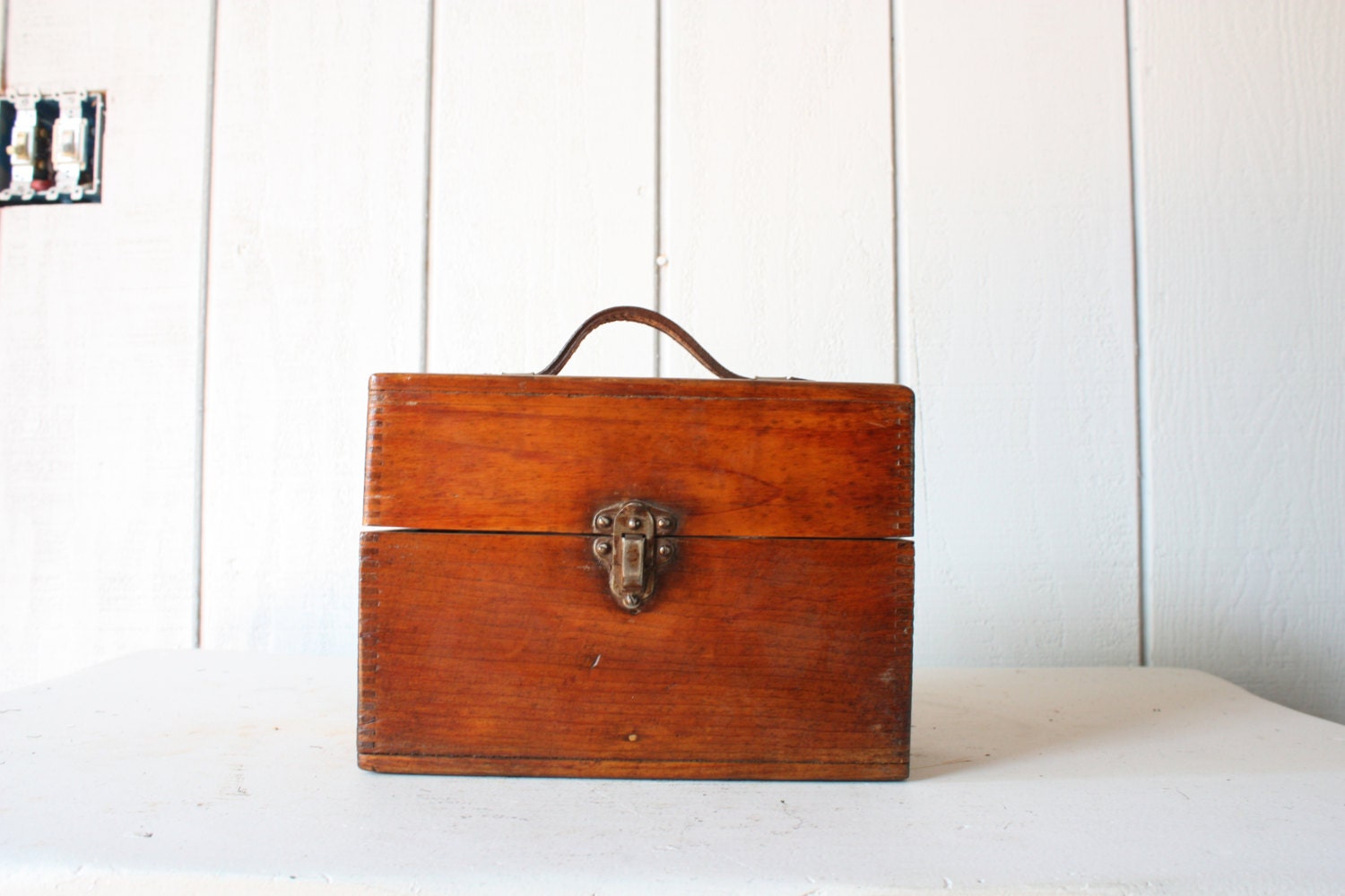 Wood Storage Box // Industrial Display