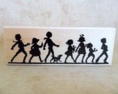 It's a Parade Children Rubber Stamp by Hero Arts-FREE SHIPPING