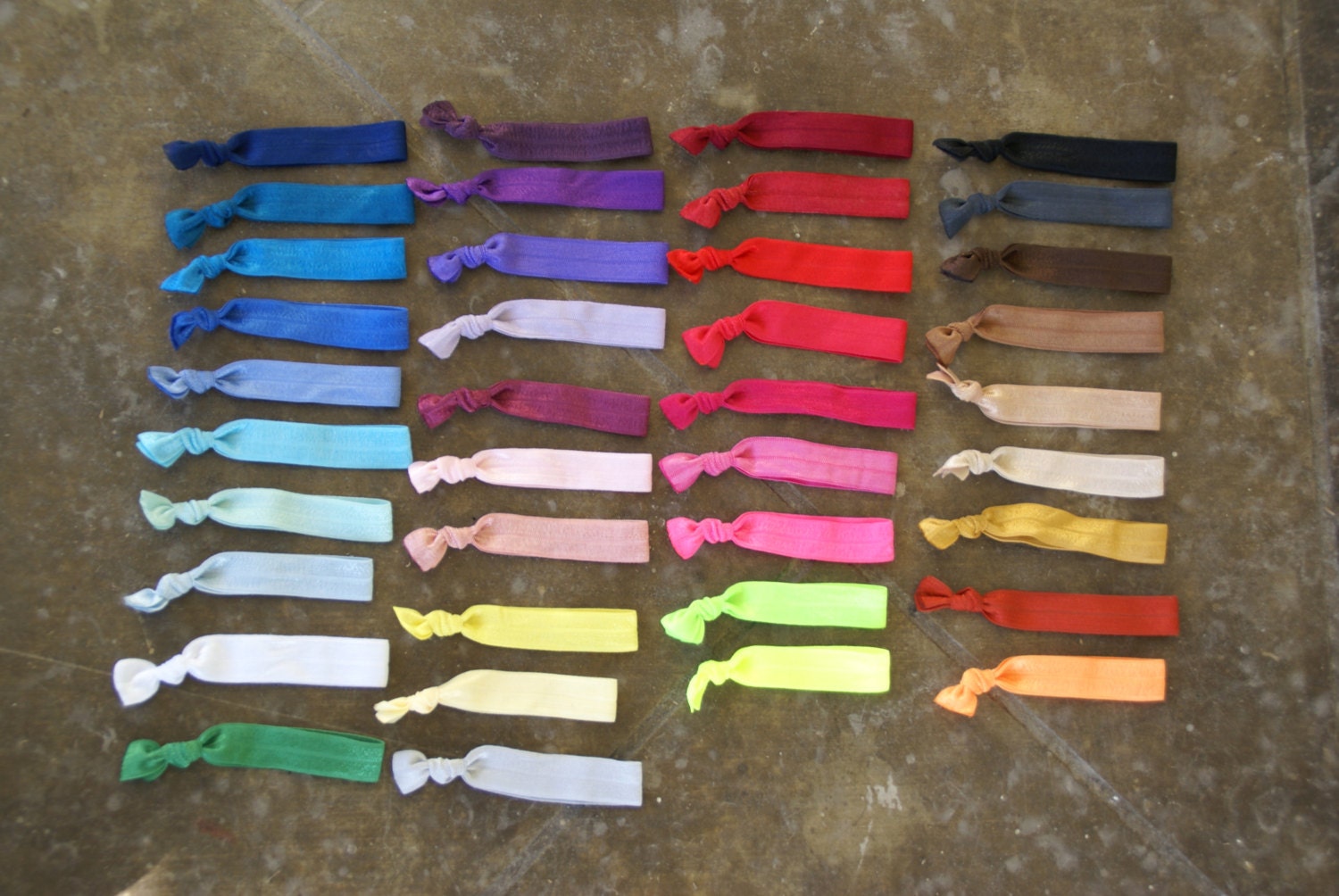yellow ribbon hair ties