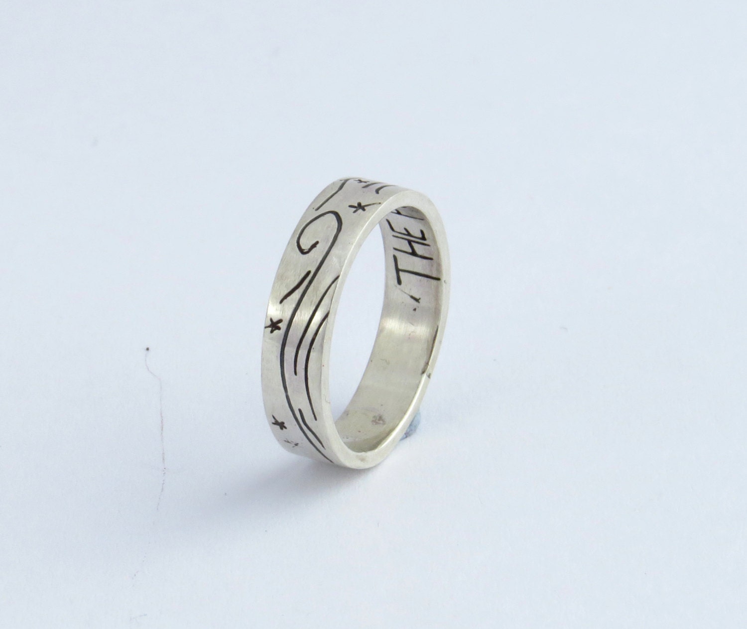 Doctor Who THE PONDS sterling silver ring