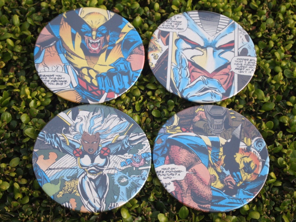 Upcycled Comic Book Coasters Set of 4 Il_170x135