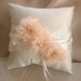 Wedding Ring Pillow Ring Bearer Pillow Shabby Chic Vintage Ivory and Cream Custom Colors too