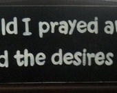 For This Child I Prayed 1 Samuel 1:27 Christian New baby Miracle Love Sign Plaque Wooden