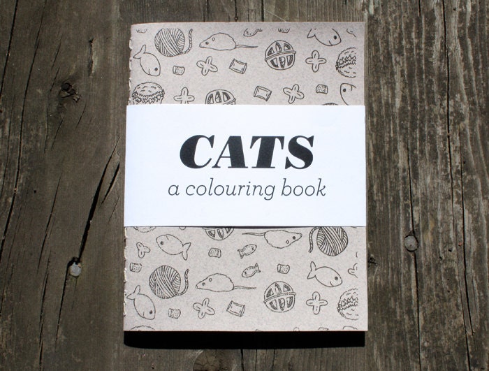 Cats - A Mini Colouring Book
