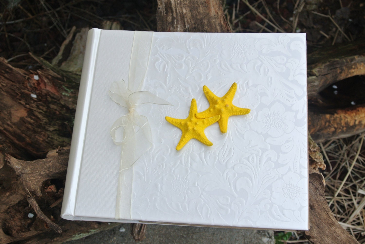 Beach Themed Wedding Bridal Album, Starfish Themed Wedding