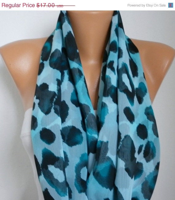 BIG SALE Leopard - Infinity Scarf Shawl Circle Scarf Loop Scarf  Gift -fatwoman