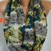 Needle Lace Print Infinity Scarf Shawl Circle Scarf Loop Scarf  Floral Scarf - Gift -fatwoman