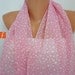 Pink Polka Dot  Infinity Scarf Shawl Circle Scarf Loop Scarf Gift - for her -- fatwoman