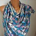 BIG SALE Women  Scarf -  Cowl with Lace - Floral Scarf
