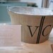 Personalized Wedding Gift-Burlap Bucket with Wedding Monogram- perfect for use as guest list "bucket list"  at wedding or  celebration