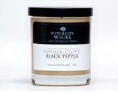 Vanilla Clove Black Pepper handmade soy men's candle Father's Day / Groomsmen Gift / Men's gift idea