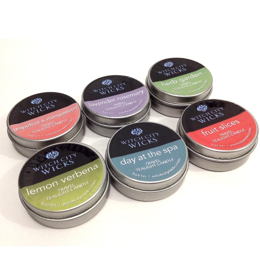 Soy travel tealight sampler: Spring fragrances