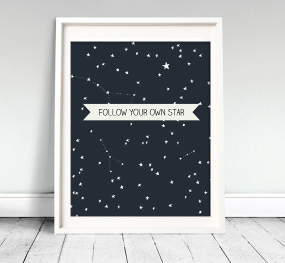 Follow your own star - Printable file