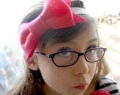 Big Hot Pink  Bow Headband