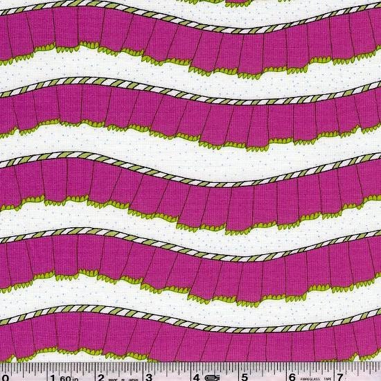 FABRIC SALE, St. Ives Stripes Purple Fabric, Out Of Print, Hard To Find, By the 1/2 Yard