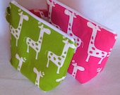Giraffe Zippered Wet Bag