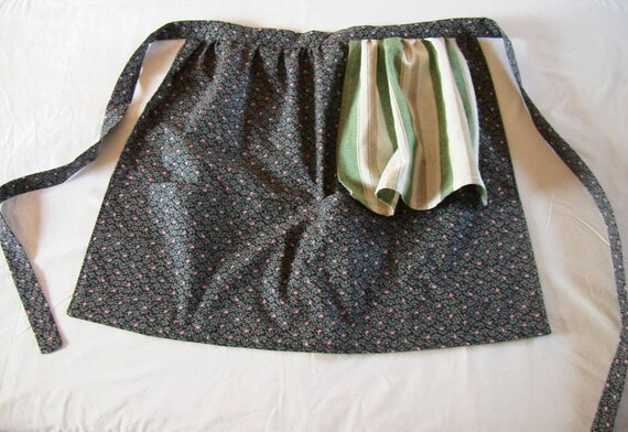 Items similar to Half Apron with attached Hand Towel on Etsy