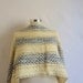Shawl,Fashion, basket ,weave ,colorfull ,winter ,blue, yellow, white, collar, scarf, crochet ,handmade ,gift,warp,warm,stole,wedding,