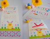 Spring Easter Egg Hunt Party Yellow Chick Invitation Il_170x135