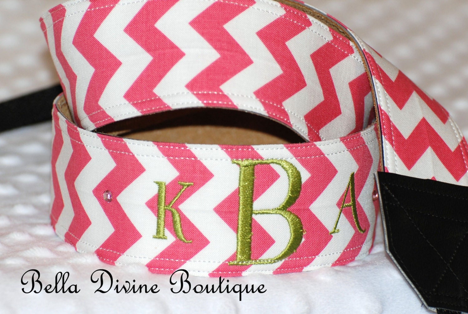 Custom personalized camera strap D/SLR Cannon Nikon pink chevron