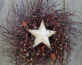 Americana Wreath, Primitive Wreath, Patriotic, Fourth of July Wreath