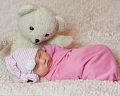 Simple Strip upcylced Hat Newborn Photography Prop. Ready To Ship