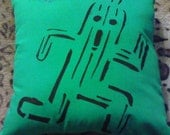 Cactuar Throw Pillow