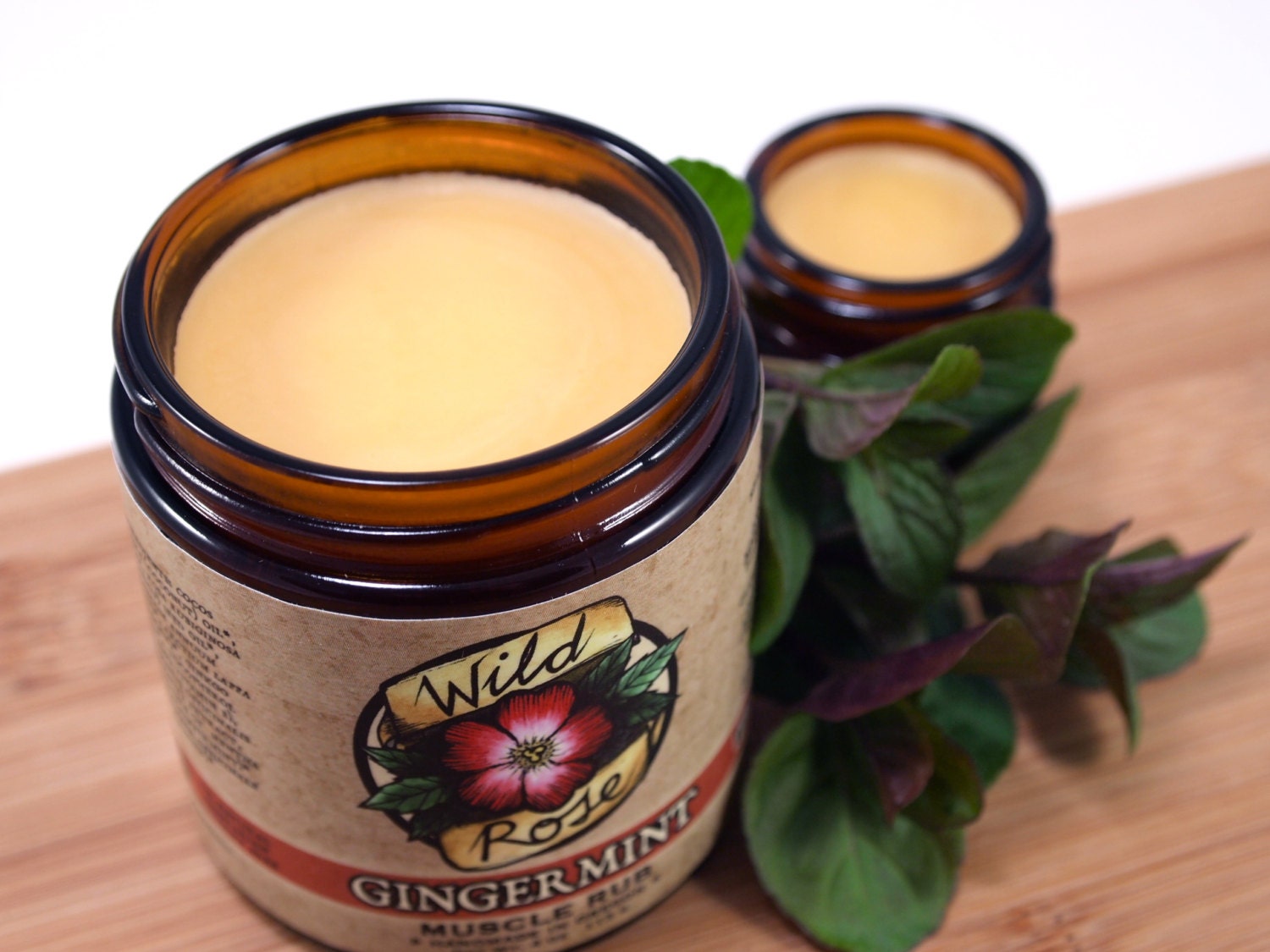 Muscle Rub Aromatherapy GINGERMINT Salve Herbal Balm .85oz Tangerine Orange