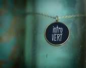 Introvert Pendant - Gift For Crafter - Glossy Resin Charm