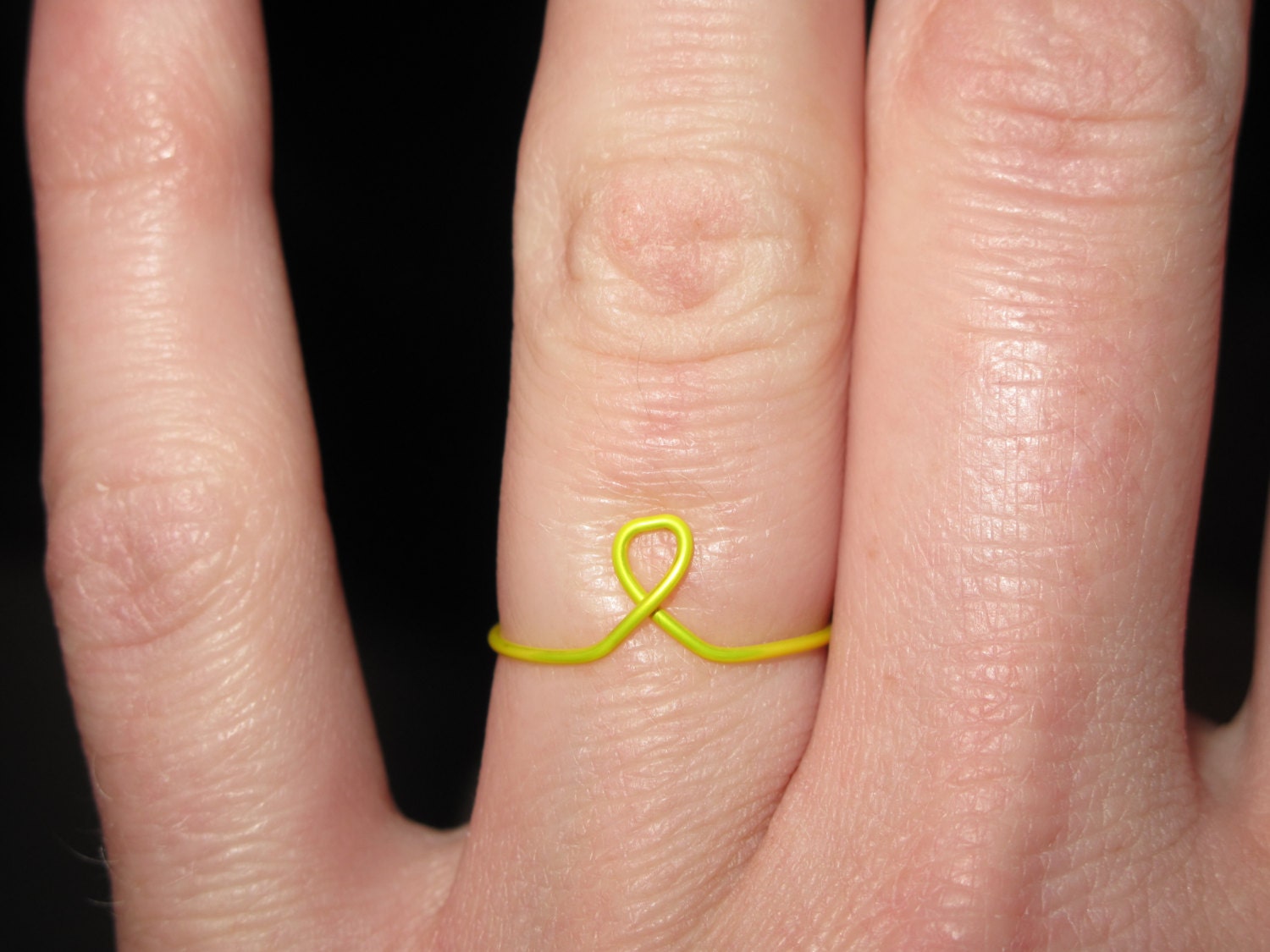 Awareness Ribbon Wire Wrapped MADE to ORDER Ring